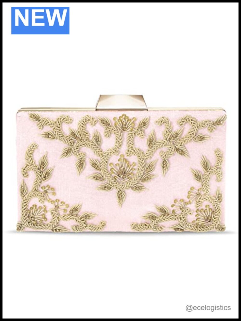 Fabric Clutch with Detachable Strap for Wedding Party